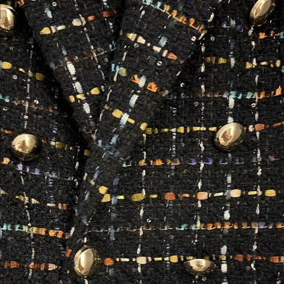 Zara Women's Multicolor Tweed Blazer - Picture 5 of 9